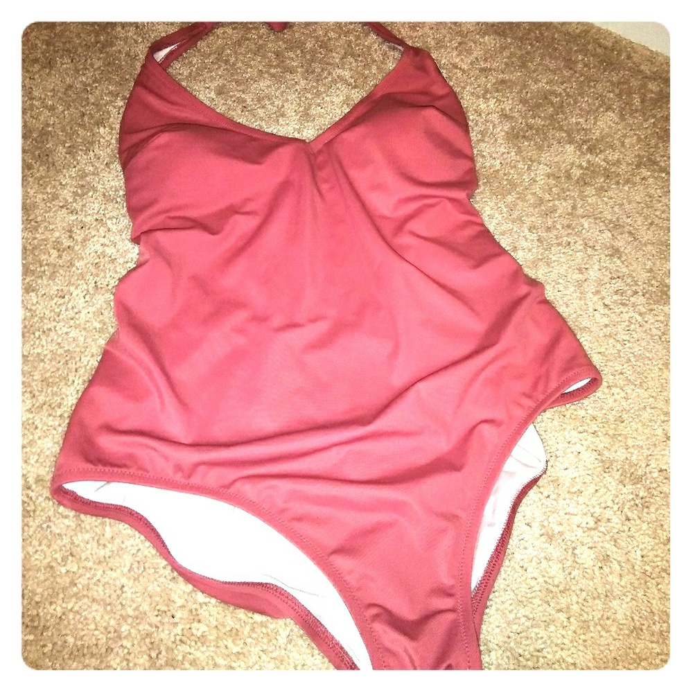 Victoria secret PINK one piece swimsuit (muave)
